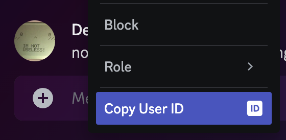 Bot’s User ID
